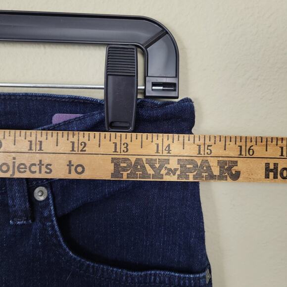 Gloria Vanderbilt Womens Amanda Blue High Rise Denim Straight Leg Jeans Size 6P - Picture 9 of 11